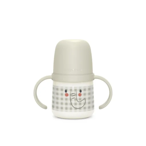 Biberon phosphorescent avec anses et bec silicone Night&Day +6m
