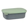 Boîte repas céramique Gris minéral/Vert sauge