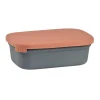 Boîte repas céramique Gris minéral/Terracotta