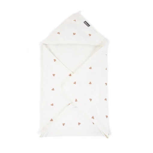 Cape De Bain + Gant - 80x80 Cm - Jersey - Hearts