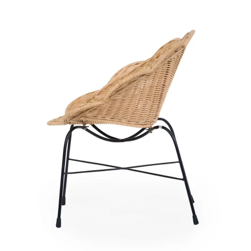 Chaise enfant Fleur en rotin