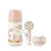 Coffret biberon + sucette + attache-sucette Dreams 0-6 mois