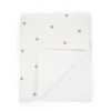 Couverture De Bébé - 80x100 Cm - Jersey + Mousseline - Heart