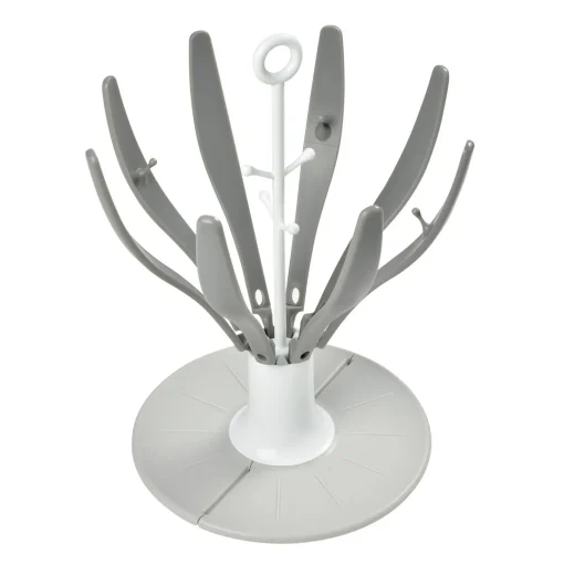 Egoutte-biberons pliable Flower Gris