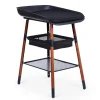 Evolux Table à Langer - Noyer / Noir