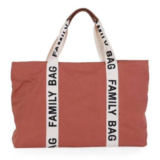 Family Bag Sac A Langer - Signature - Canvas - Terracotta