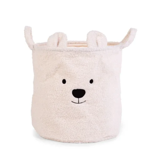 Panier De Rangement - 40x40x40 Cm - Teddy - Ecru