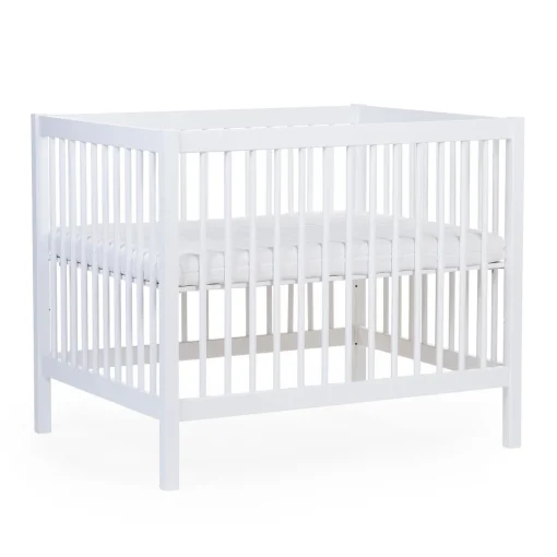 Parc 97 + Roues - 95x75 Cm - Bois - Blanc