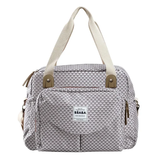 Sac à langer Genève Play print Gris/Corail