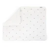 Tapis De Parc - 75x95 Cm - Jersey + Mousseline - Hearts