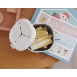 Tasse pick'n snack silicone Gris velours