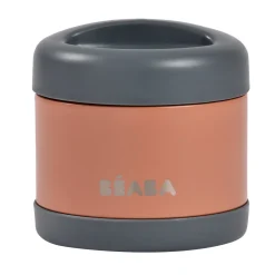 Thermo-portion inox 500ml Gris minéral/Terracotta